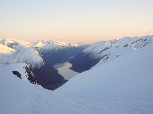 Utsikt fra Flatbrehytta