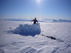 Leirplassen under Gråhøe lørdag kveld