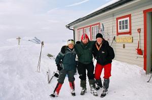 Vel framme på Danskehytta