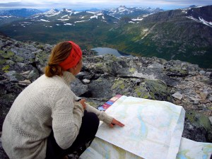 Orientering av hva vi ser fra toppen