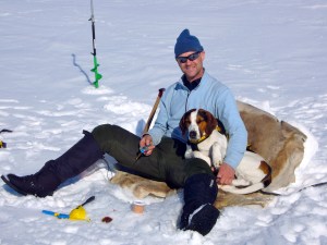 Karo og Lars Erik på fisketur