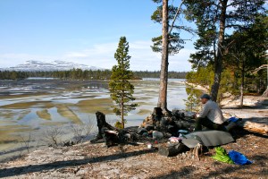 Frokostutsikt utover Femunden