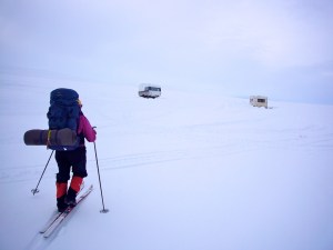 Campingvognene på Geshjávri