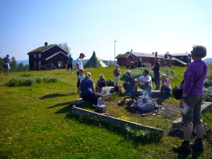 Popcorn på bålet utenfor Storerikvollen