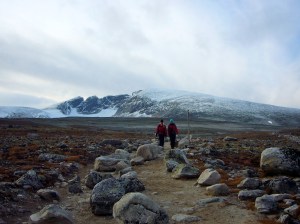 Nesten fremme på Snøheim