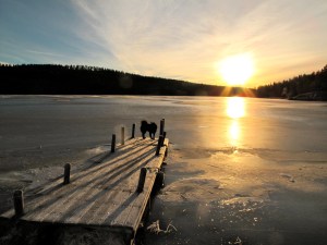 Vakre, islagte Høgsjøen