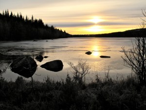 Kveldsstemning over Høgsjøen