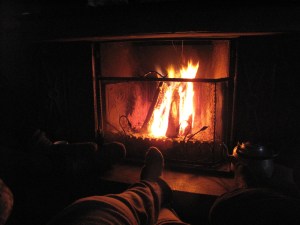 Ingenting er som peis etter god skitur og røde kinn!