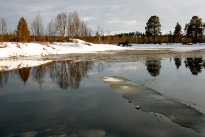 Her møtte vi isen - nesten ute i Håsjøen