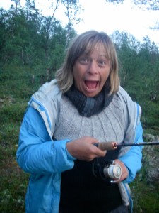 Stor gjedde på første kast!