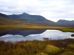 Kveldssol over Storsola på vei nedover mot Nedalshytta
