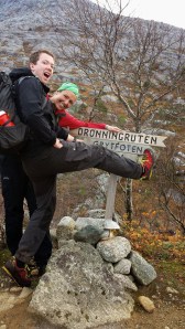 Starten av Dronningruta på lørdagens tur