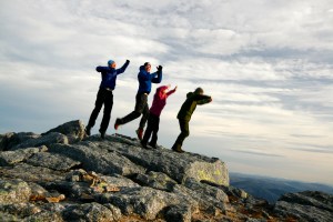 Hoppebilde tatt litt i tidligste laget...