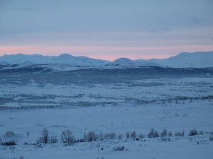 Utsikten fra Svarttjønnholet sørover mot Valdres