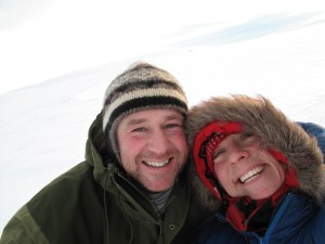 Ute på tur i blesten første nyttårsdag