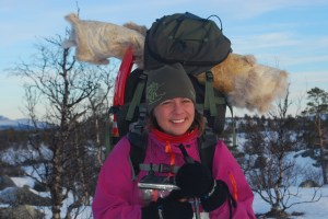 Reinskinnene Ante og Mattis er våre gode følgesvenner på vinterturer. Foto Mari Kolbjørnsrud