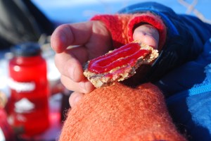 Lunsjtid. Foto Mari Kolbjørnsrud